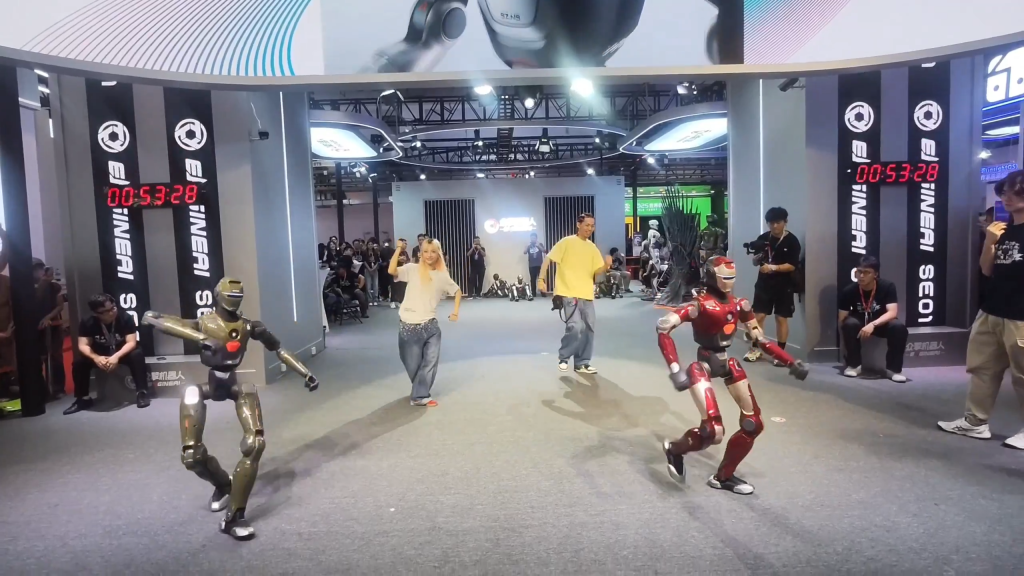 EngineAI robots dance at WRC 2025