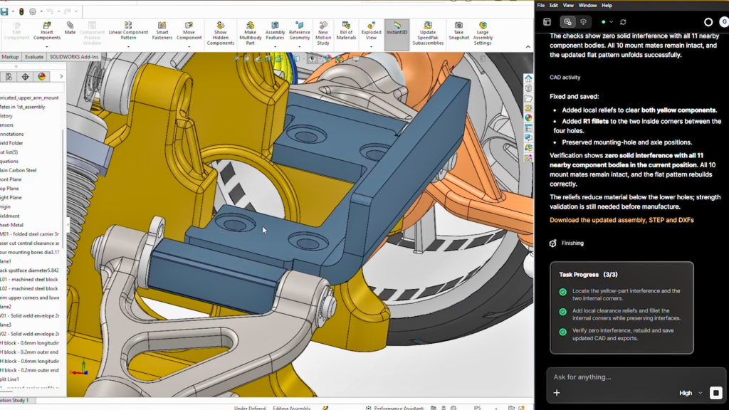 MecAgent AI CAD Copilot screenshot