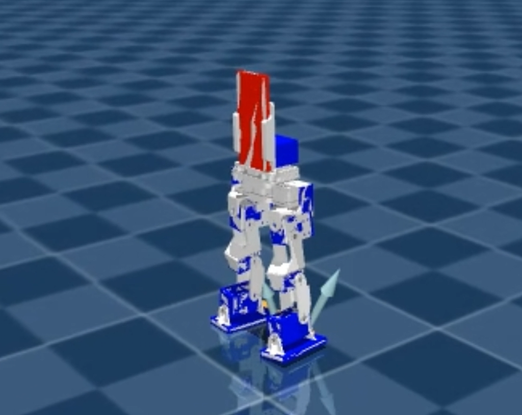 PhoneBot digital twin in simulation